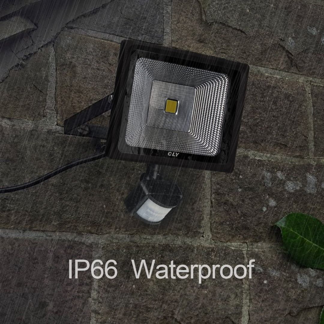 CLY LED Motion Sensor Flood Light Outdoor, 20W 1800lm Super Bright Detector  Floodlight, 6000K Daylight White, IP66 Waterproof Security Outdoor Wall Light  for Garden, Garage, Patio and Yard, Furniture  Home Living,