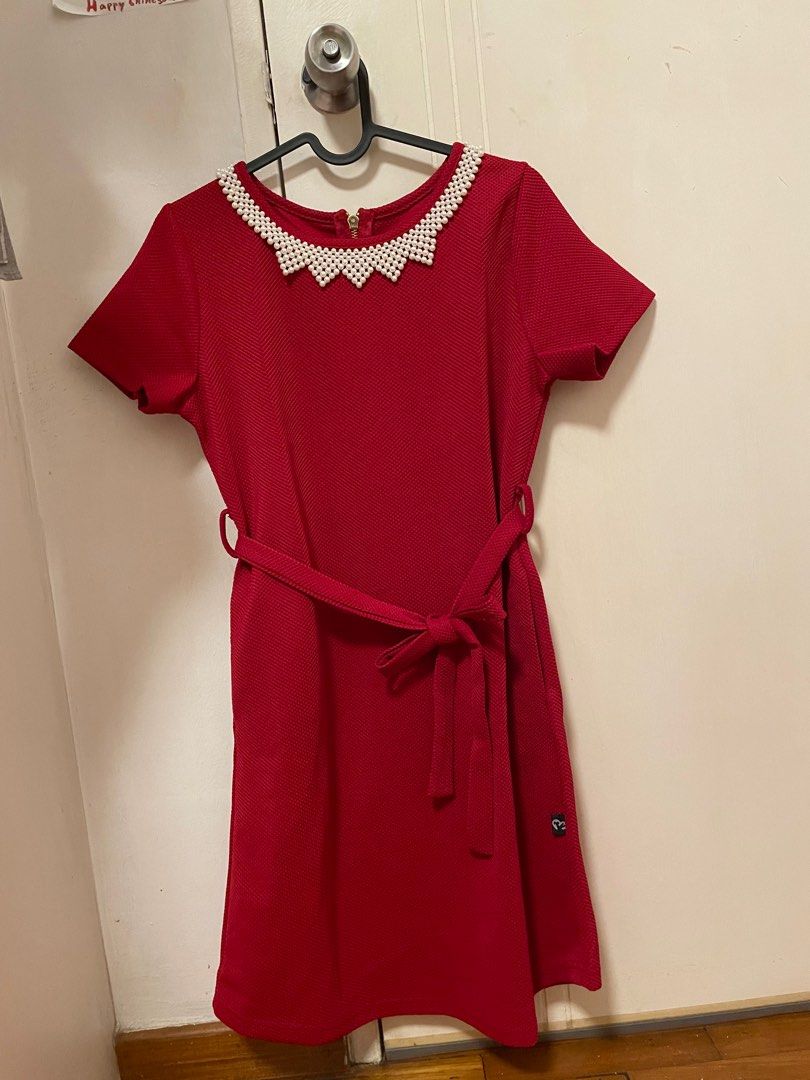 Girls red cheap clothes