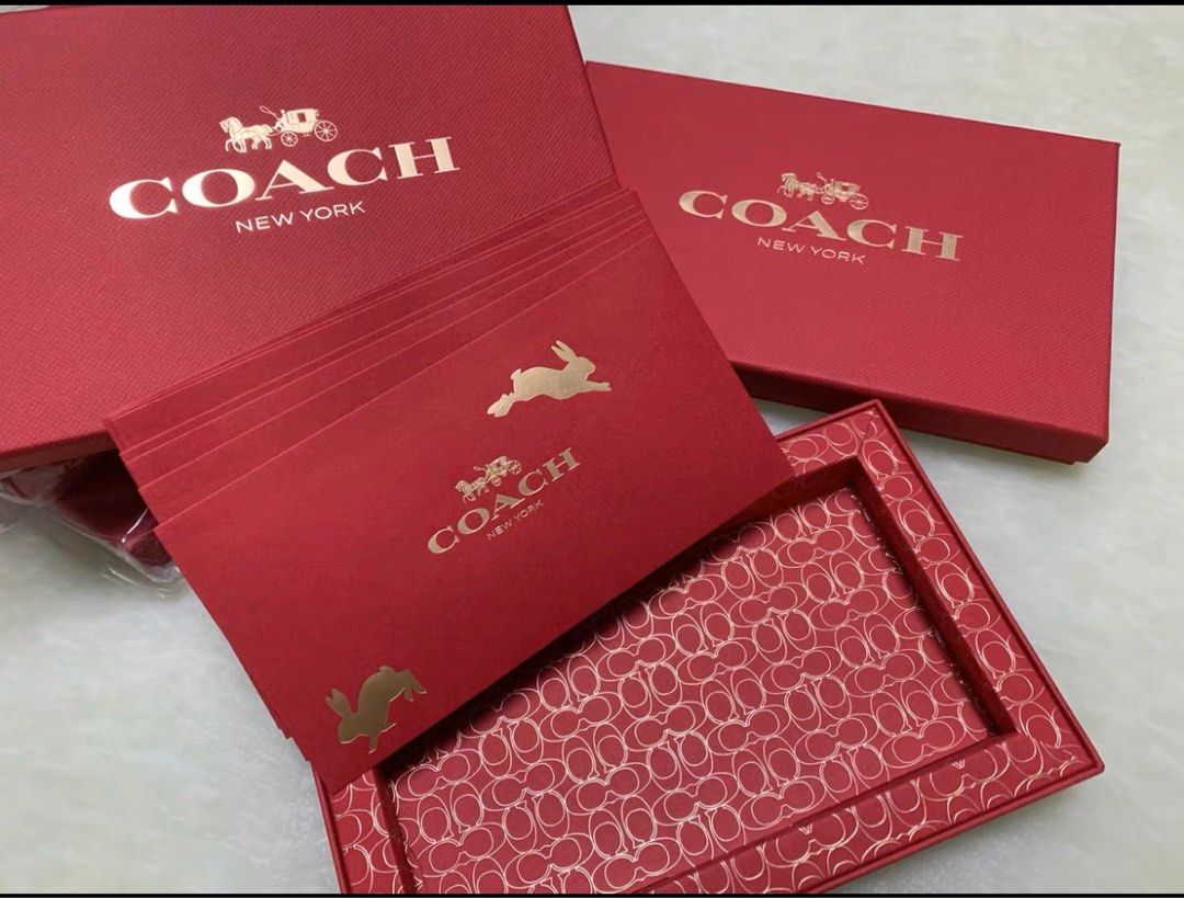 Coach 2023 Year of Rabbit Red Packet, Luxury, Accessories on Carousell