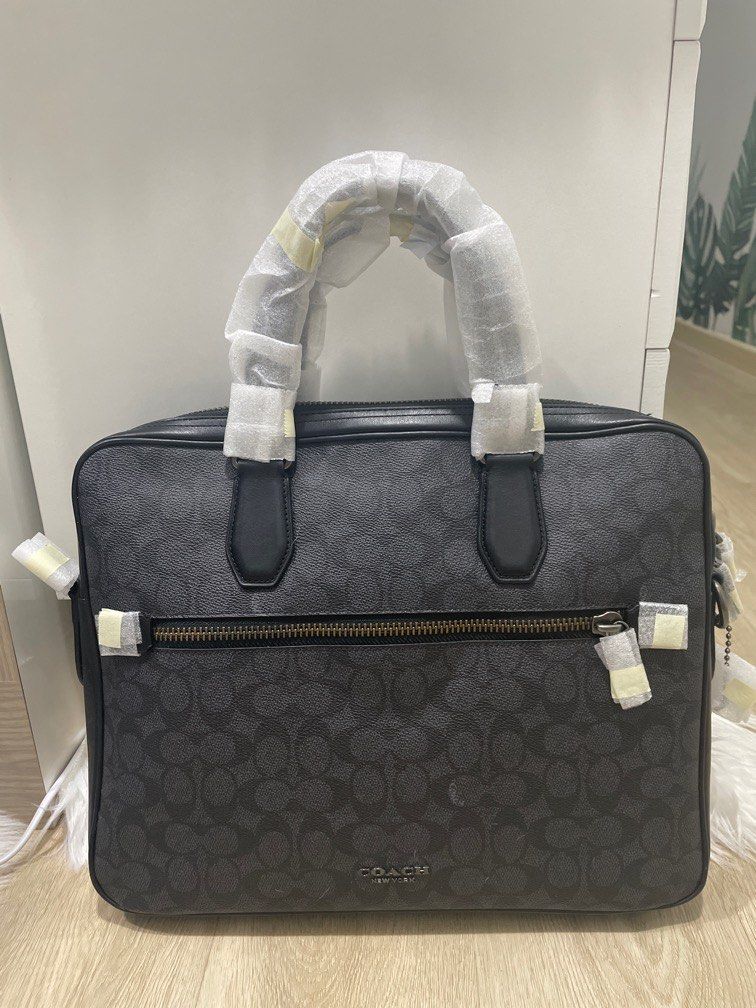 BN Coach Laptop Bag, Luxury, Bags & Wallets on Carousell