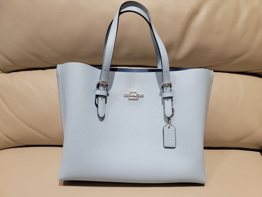 Coach mollie tote 25 blue Clearance