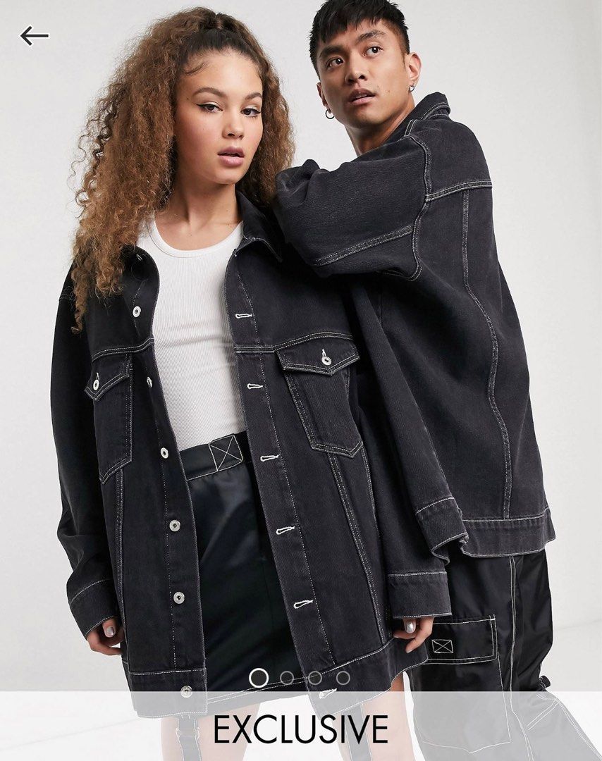 Collusion oversized denim jacket outlet