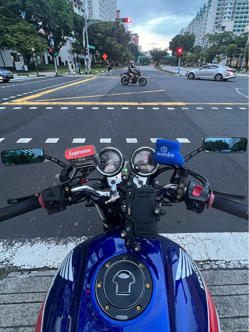 Convex motorcycle mirror, Motorcycles, Motorcycle Accessories on Carousell