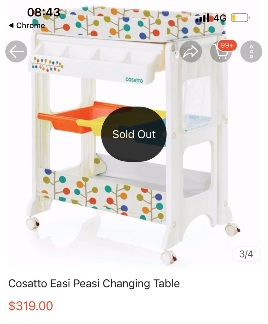 Cosatto Baby Changing Table