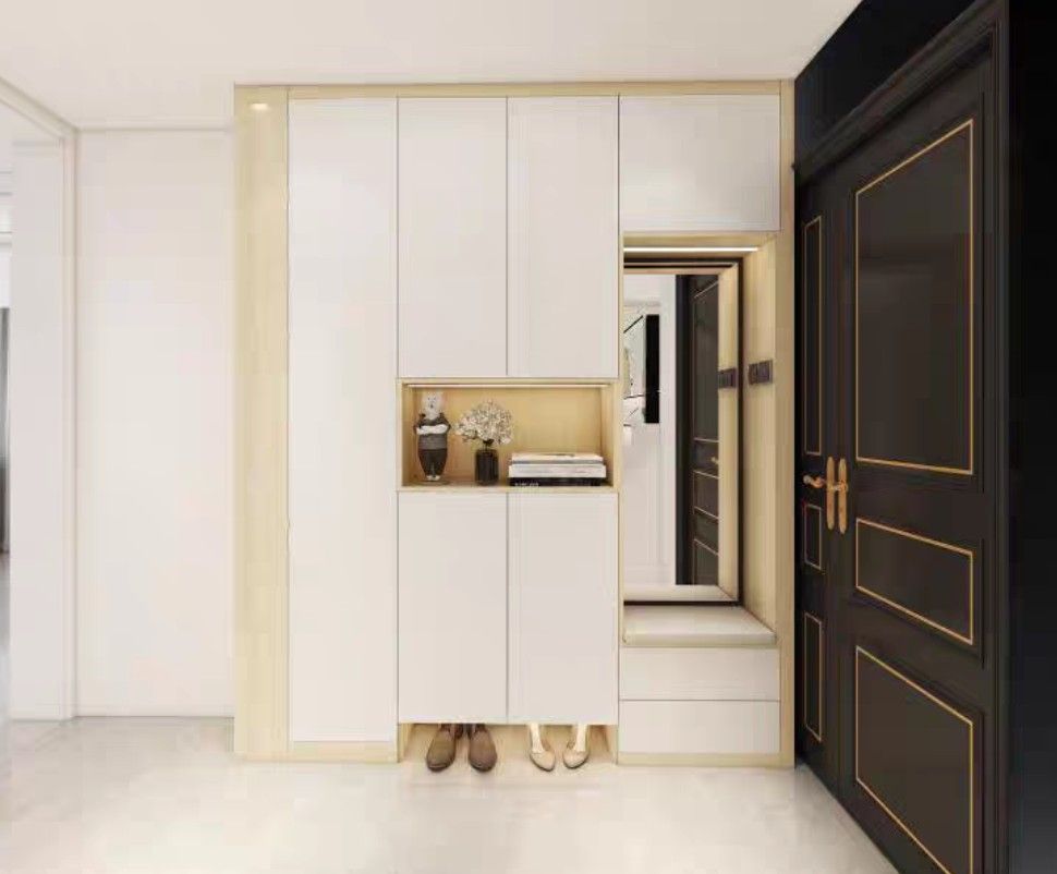 Shoe cabinet with settee online