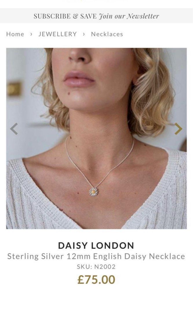 Daisy london new arrivals necklace