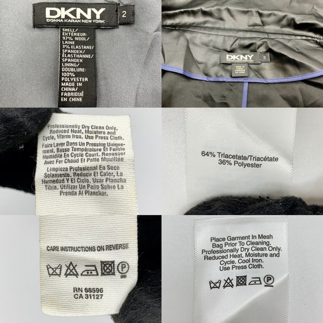 DKNY GREY AND BLACK 2 PIECE JACKET SET 227030420