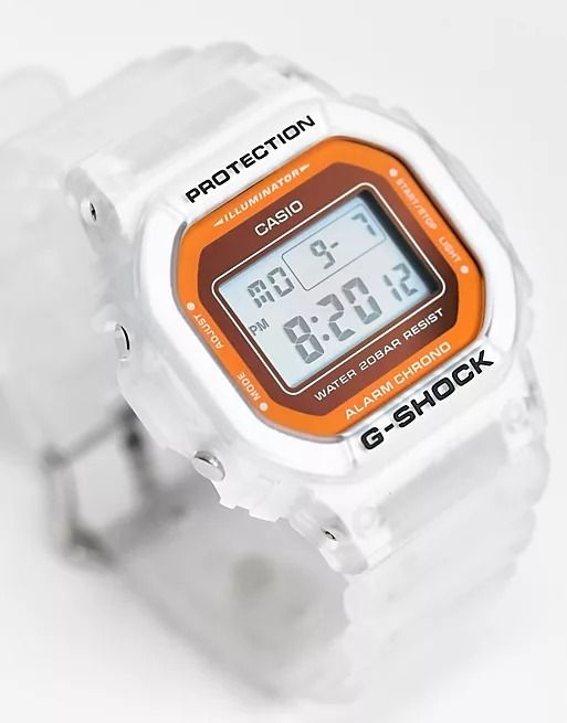 Casio G-Shock DW-5600LS-7 Fluorescent Color Series White