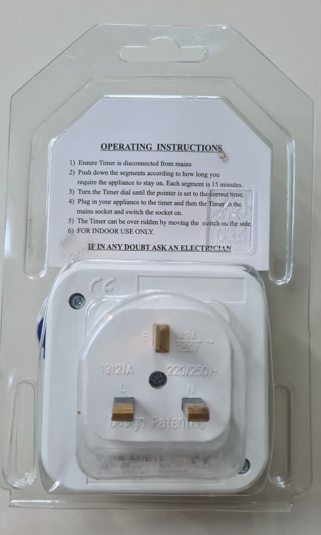 24hrs Timer Socket (Category: Electrical, Adaptors & Sockets) located in Singapore. Submitted by skyline168 (Listing ID 1208974600, Image 2). Description: .