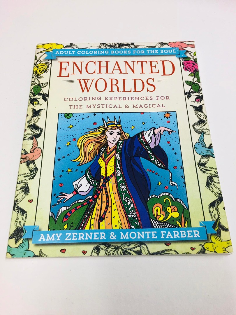 Enchanted Worlds Coloring Book, Hobbies & Toys, Books & Magazines