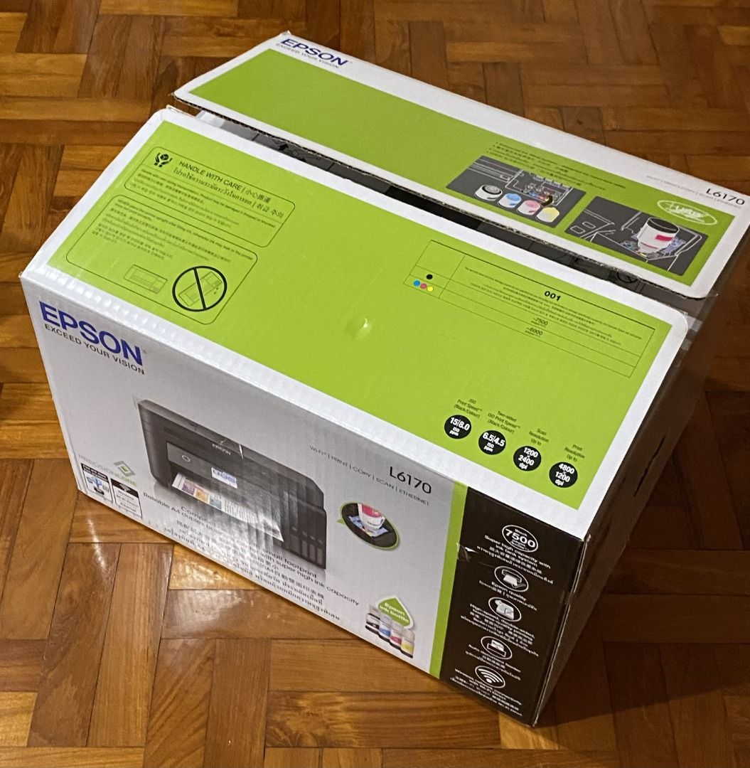 EPSON L6170 Ink Tank Printer and Scanner, Computers & Tech, Printers ...