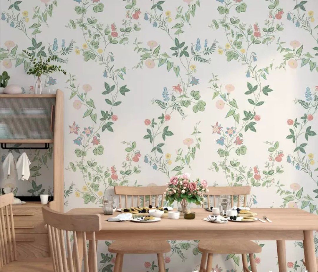 FARMHOUSE FRENCH WALLPAPER, Furniture & Home Living, Home Decor, Wall