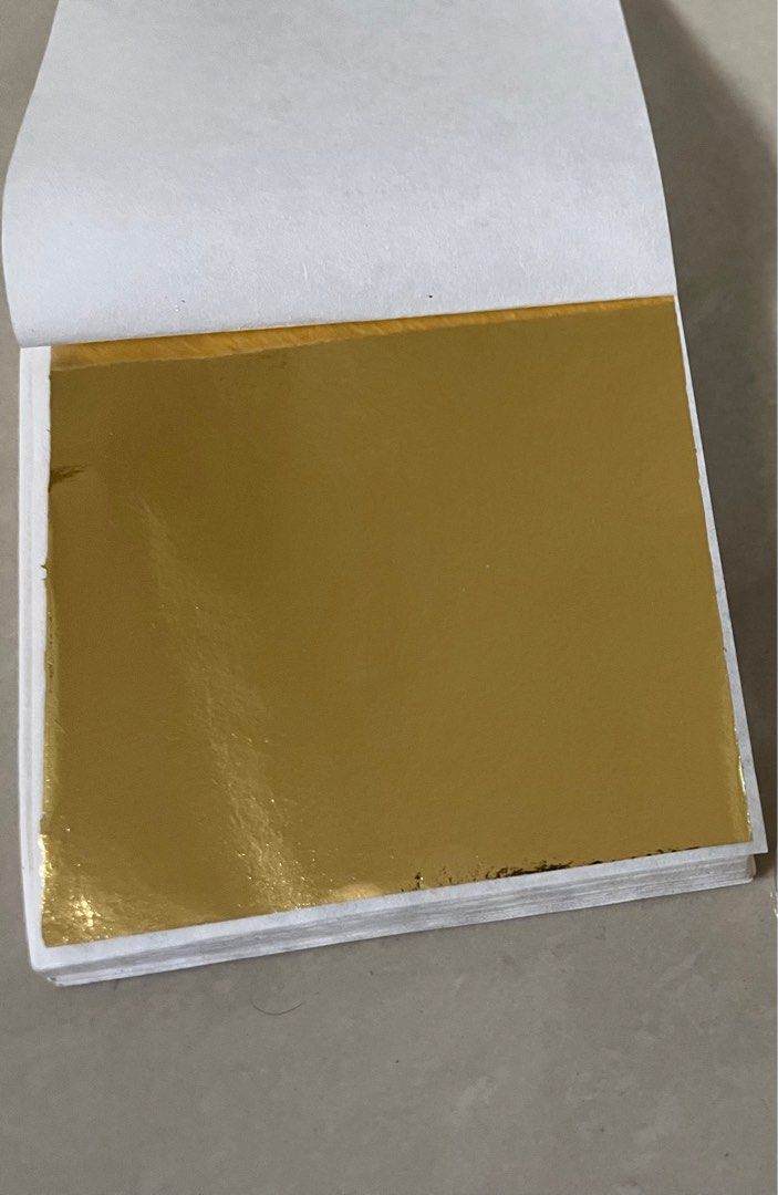 Gold leaf for art and craft work and resin 10 pieces, Hobbies & Toys