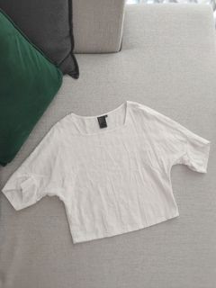 極新）Gozo直暗紋方領五分袖白上衣*專櫃*品牌 #23初夏時尚 #23吃土季