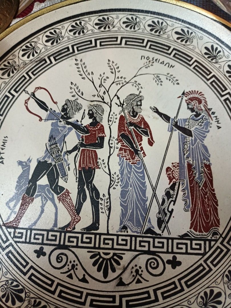 Greece wall decor plate, Furniture & Home Living, Home Decor, Wall