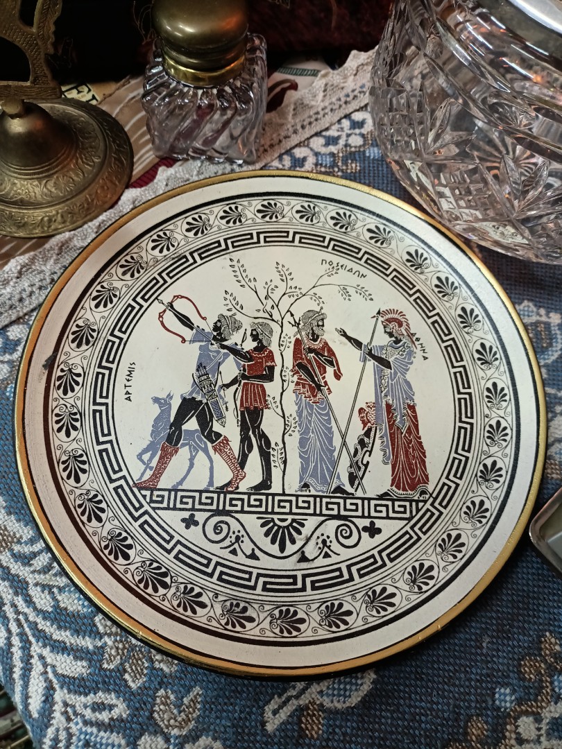 Greece wall decor plate, Furniture & Home Living, Home Decor, Wall
