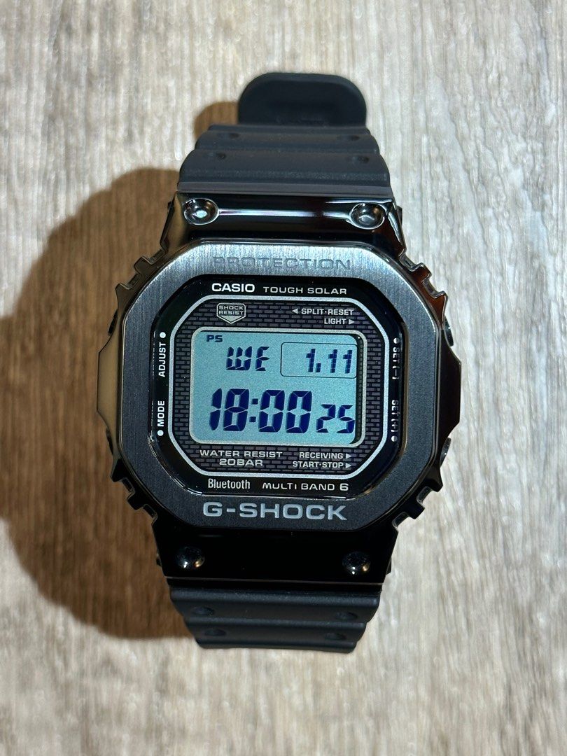 G-Shock GMW-B5000G-1 中古二手g-shock Bluetooth Stainless Steel gmw