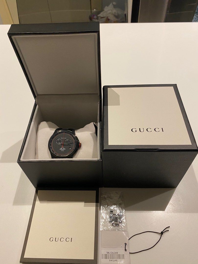 Gucci Quartz Chronograph Men s watch Swiss made Men s Fashion