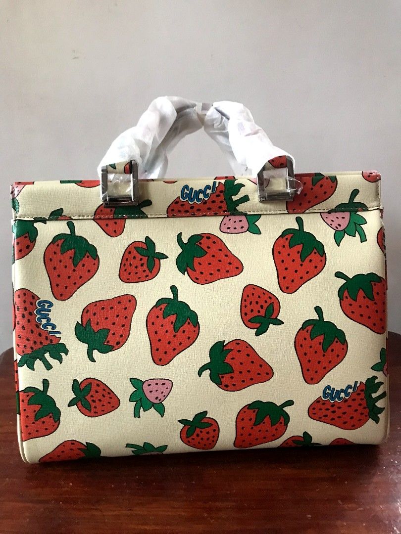 Gucci Zumi Strawberry Tote, Luxury, Bags & Wallets on Carousell