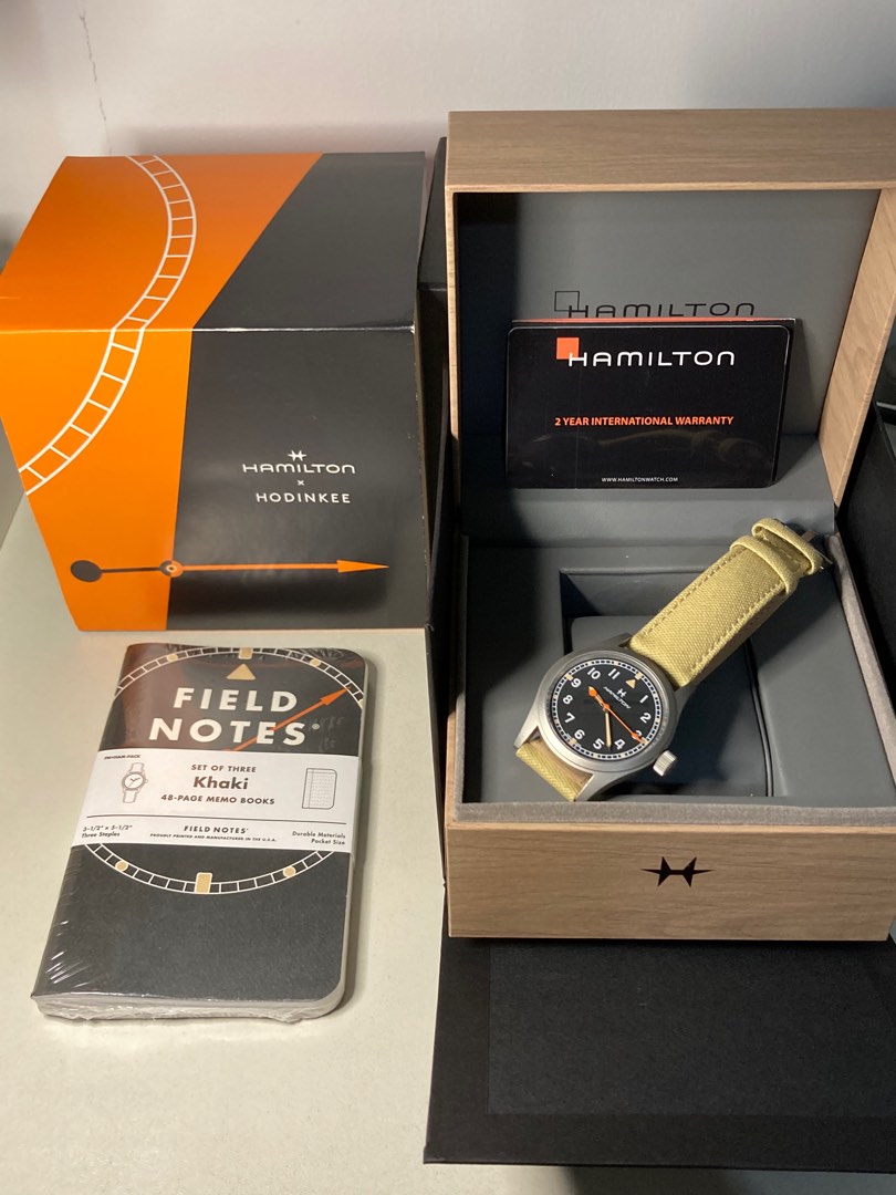 Hamilton x Hodinkee Khaki Field, Luxury, Watches on Carousell