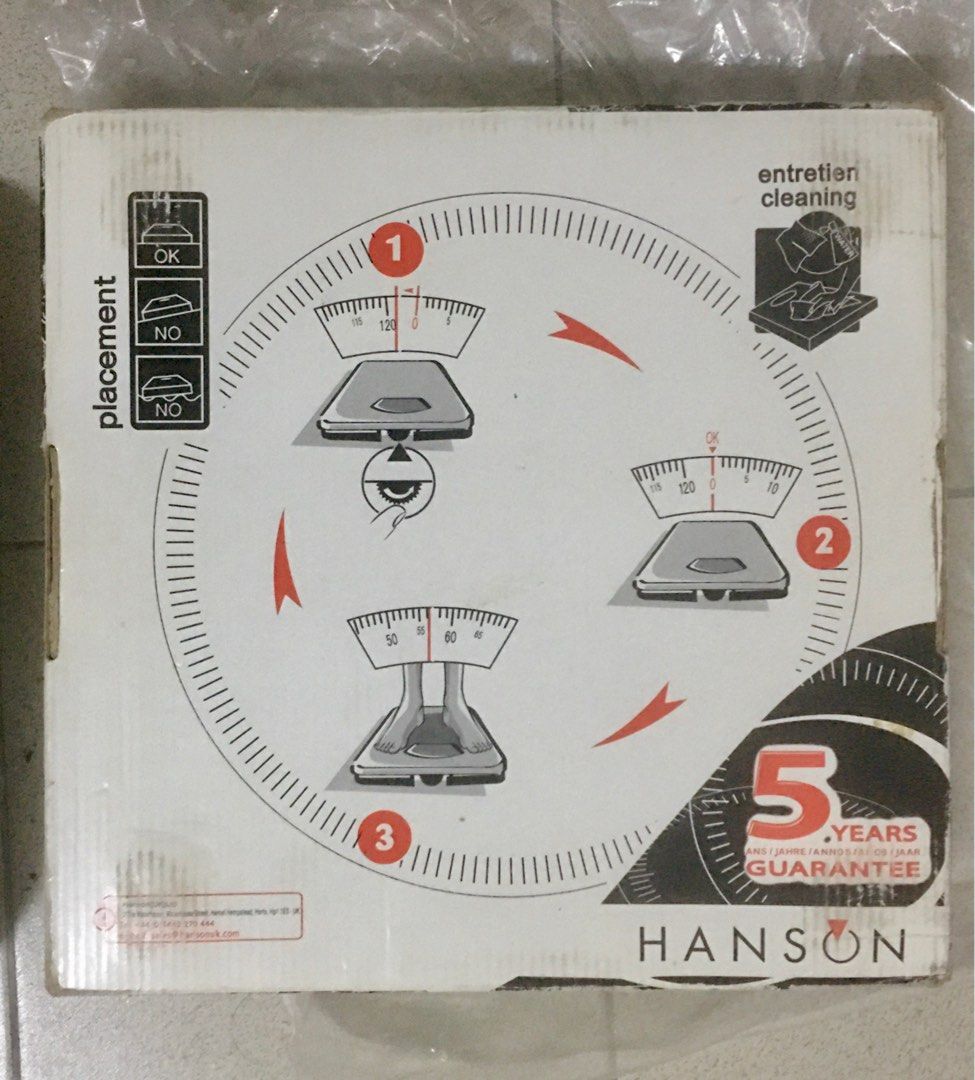 Hanson Bathroom Scale, Health & Nutrition, Health Monitors & Weighing