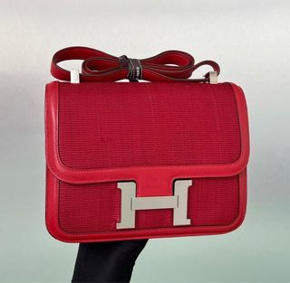 Hermes Constance 24 - Rouge Grenade, Luxury, Bags & Wallets on Carousell