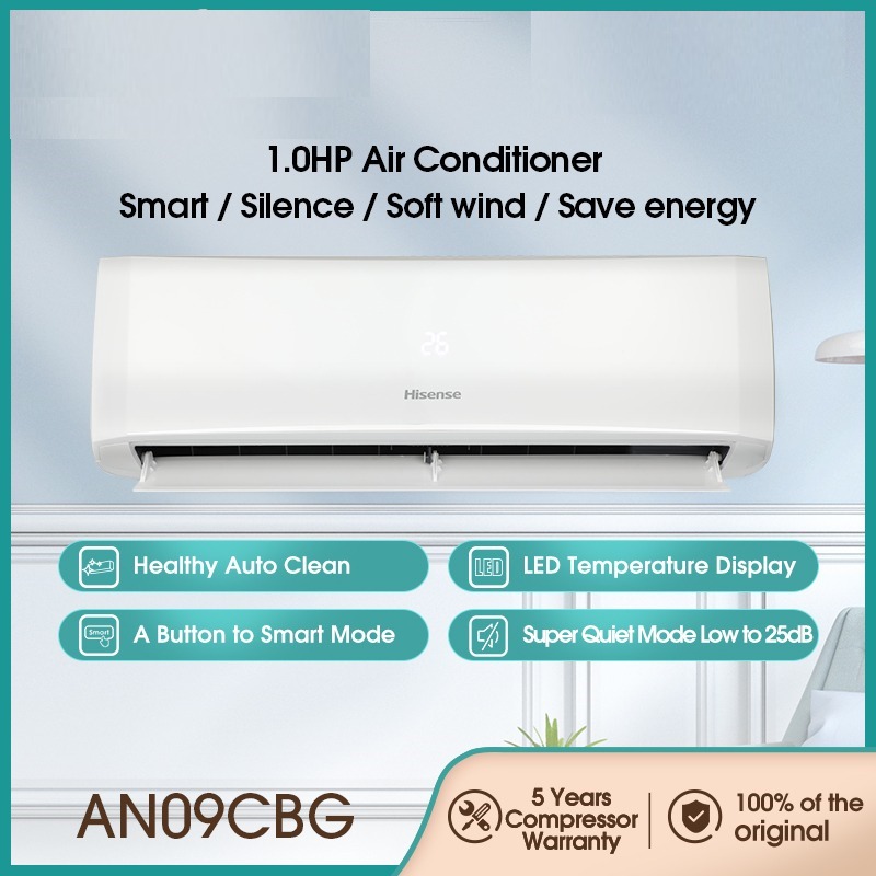 Hisense AN09CBG Air Conditioner (1.0HP), TV & Home Appliances, Air