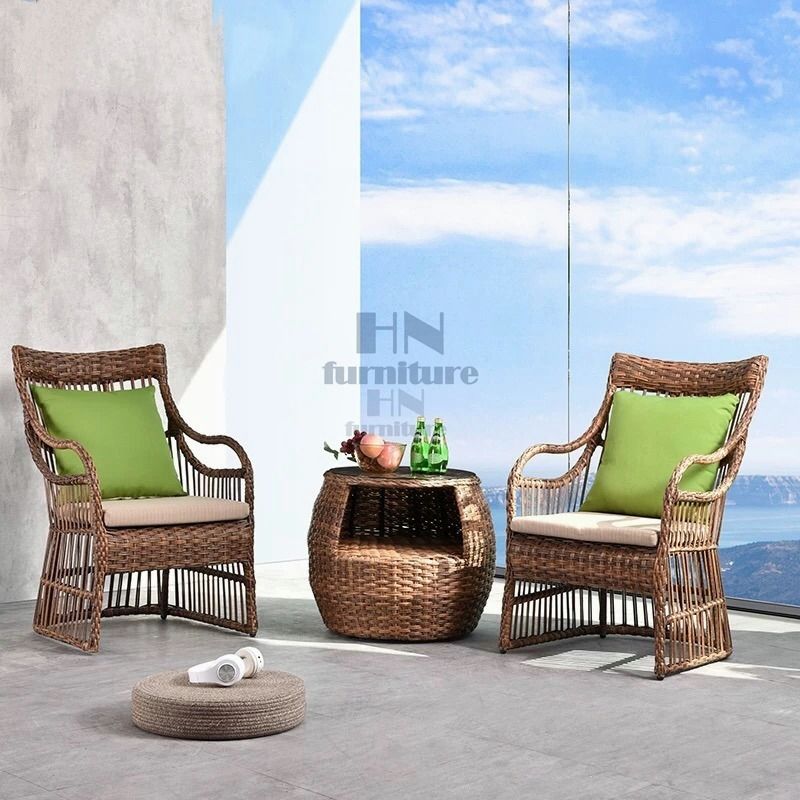 Rattan armchair set clearance