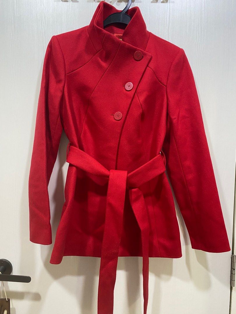 Hobbs Red Coat Jacket UK8 Women s Fashion Coats Jackets and Outerwear on Carousell
