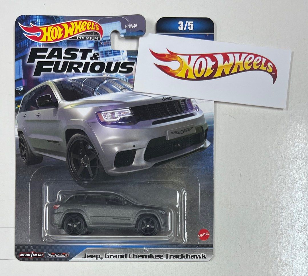 Hot Wheels Fast & Furious Jeep Grand Cherokee Trackhawk, Hobbies & Toys