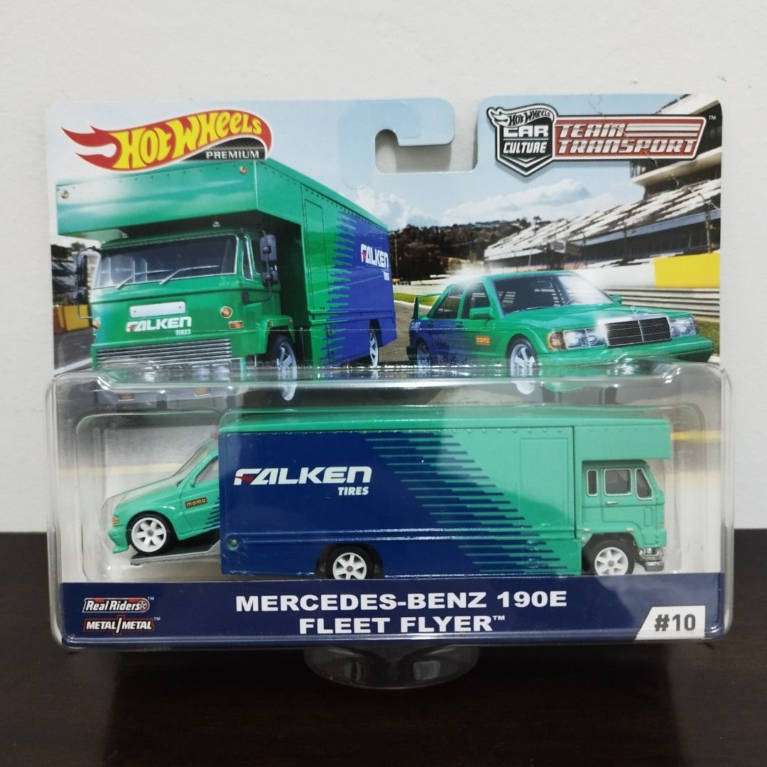 Hotwheels Team Transport Mercedes Benz 190E Fleet Flyer Hobbies