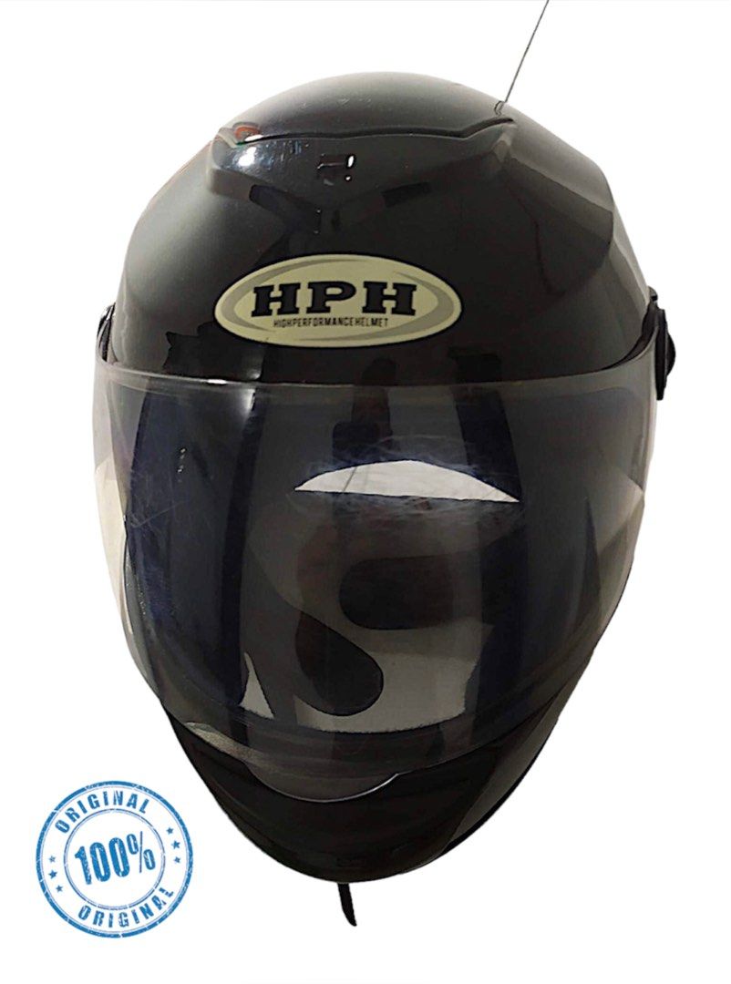 HPH ORIGINAL FULL FACE HELMET GLOSSY BLACK Motorbikes Motorbike