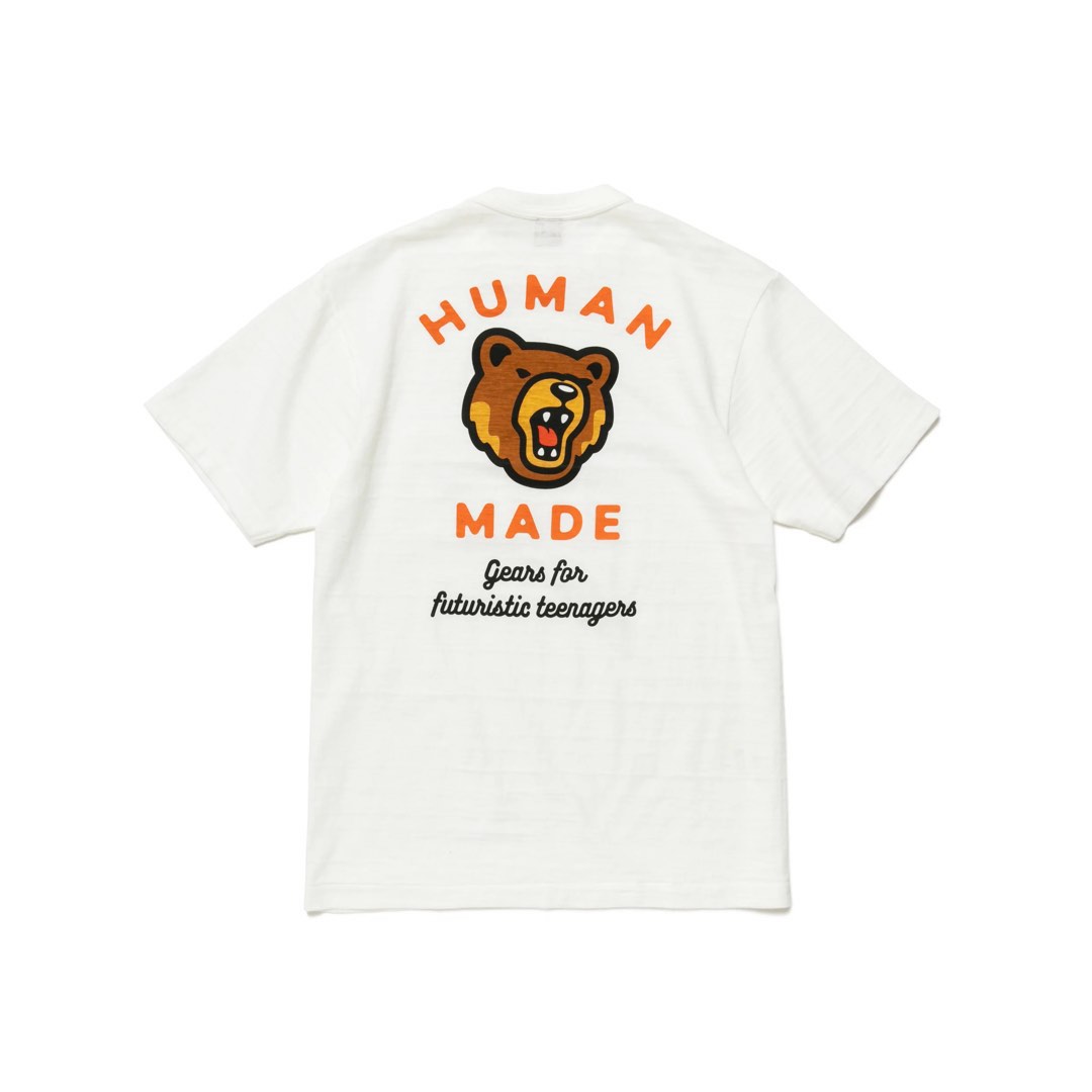Human Made POCKET TSHIRT Bear, Men's Fashion, Tops & Sets, Tshirts