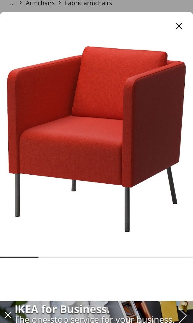 Ikea armchair, Furniture & Home Living, Furniture, Chairs on Carousell