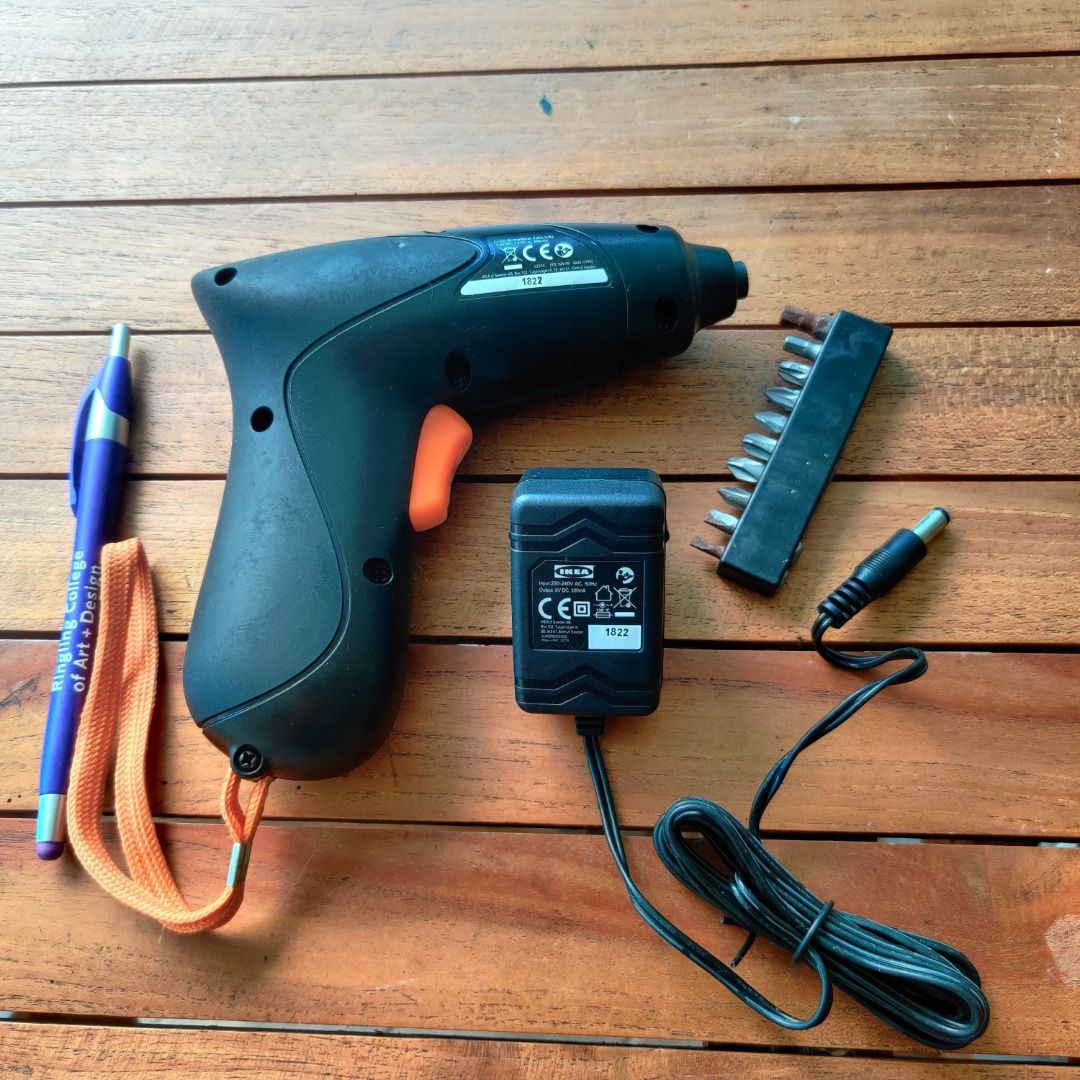 IKEA FIXA Cordless Screwdriver, liion, 3.6 V with bit holder