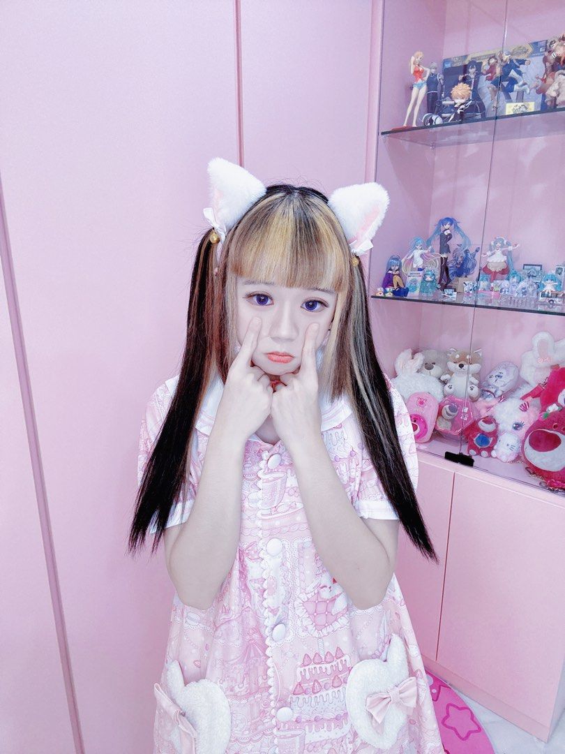 Instock Pink Japanese Lolita Cute Kawaii Fashion Cosplay Anime Girl Sleeping Wear Dress, Women's