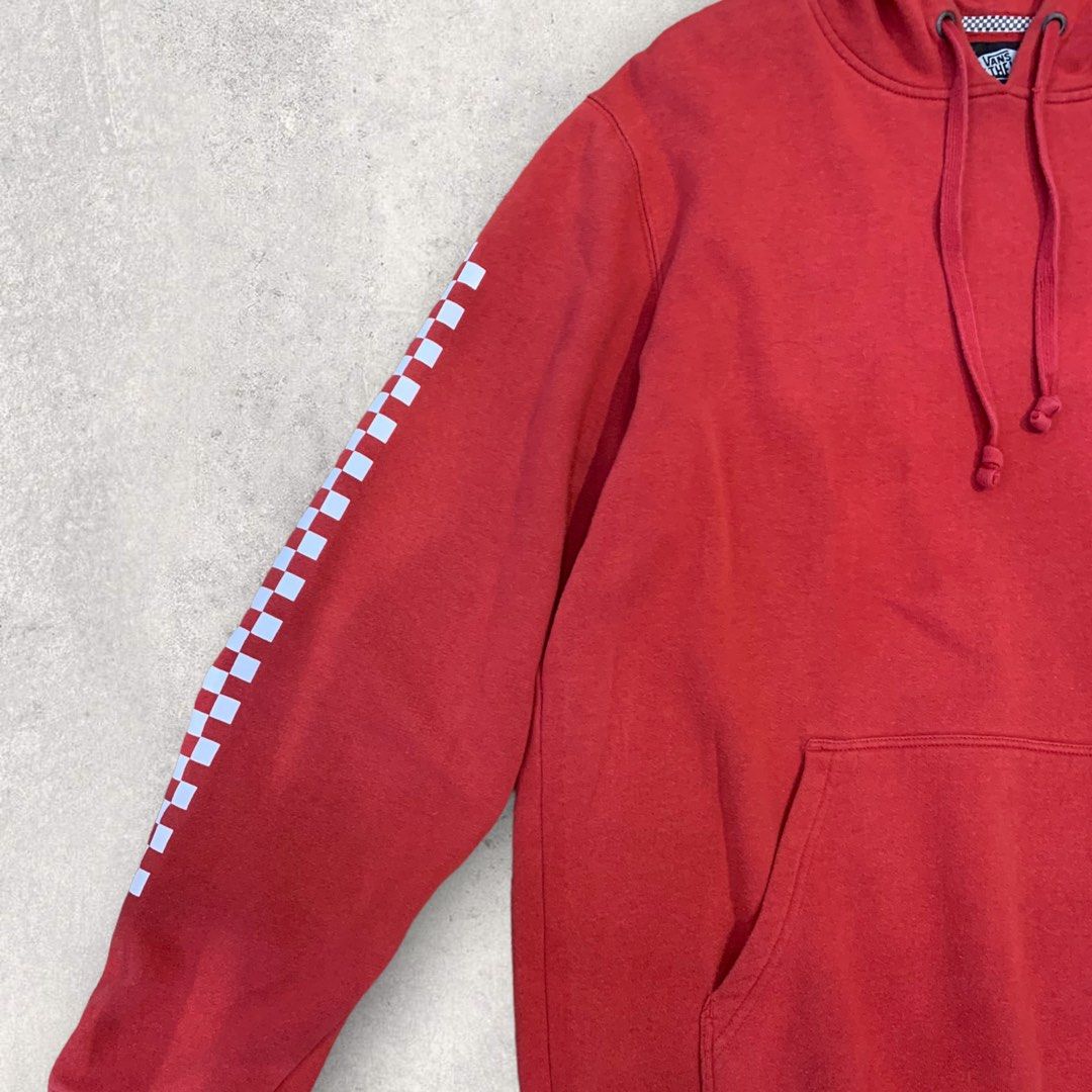 Jaket vans off the wall merah top