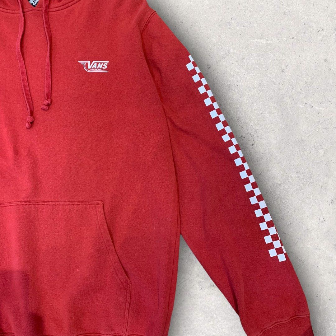 Jaket hoodie vans off the wall checkboards
