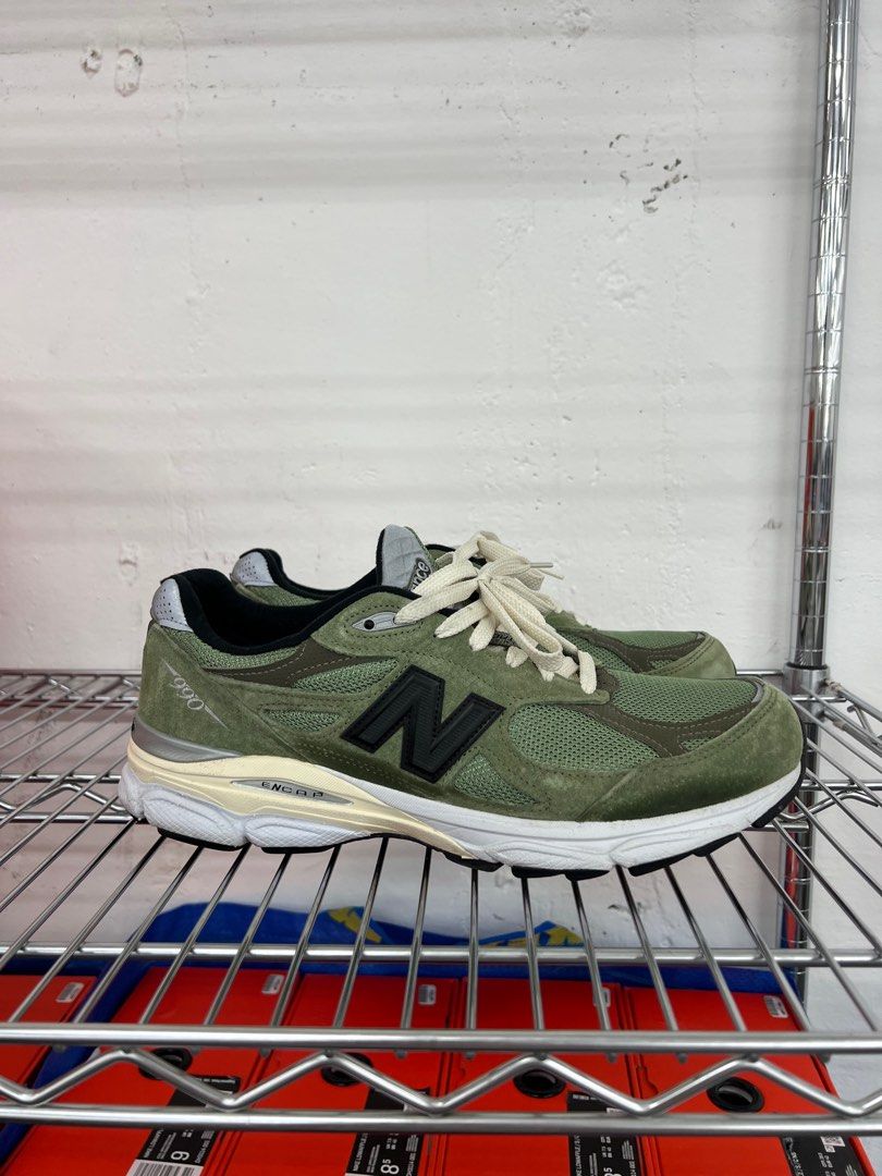 jjjjound new balance 990v3 green, 男裝, 鞋, 波鞋- Carousell