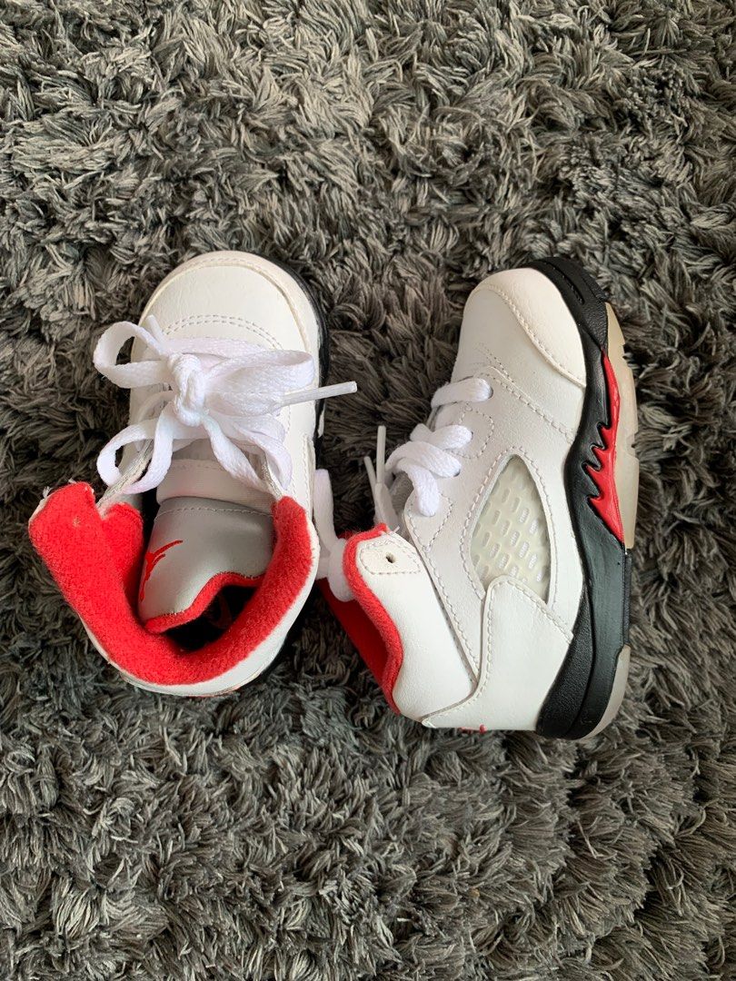 jordan 5 fire red infant