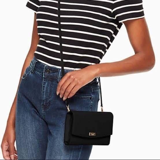 Kate Spade Laurel Way Black Winni Saffiano Leather Clutch Wallet