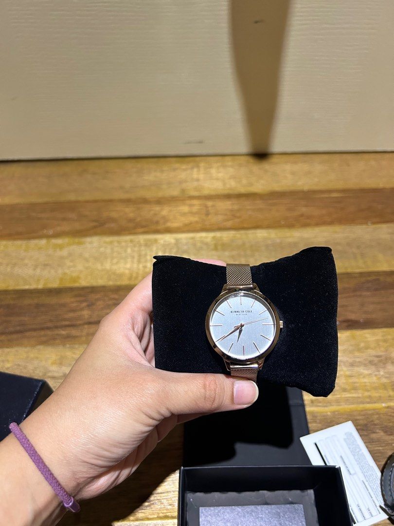 Kenneth Cole Watch in Rose Gold (Category: Women's Watches) located in Subic. Submitted by riadg21 (Listing ID 1209012445, Image 1). Description: Light used Kenneth Cole in rose gold, battery needs to be replaced. Bought in Hong Kong last 2019. No inclusions..