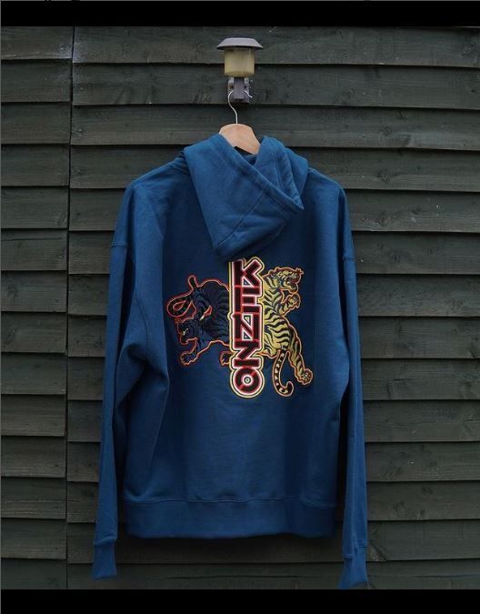 Kenzo neon top tiger hoodie