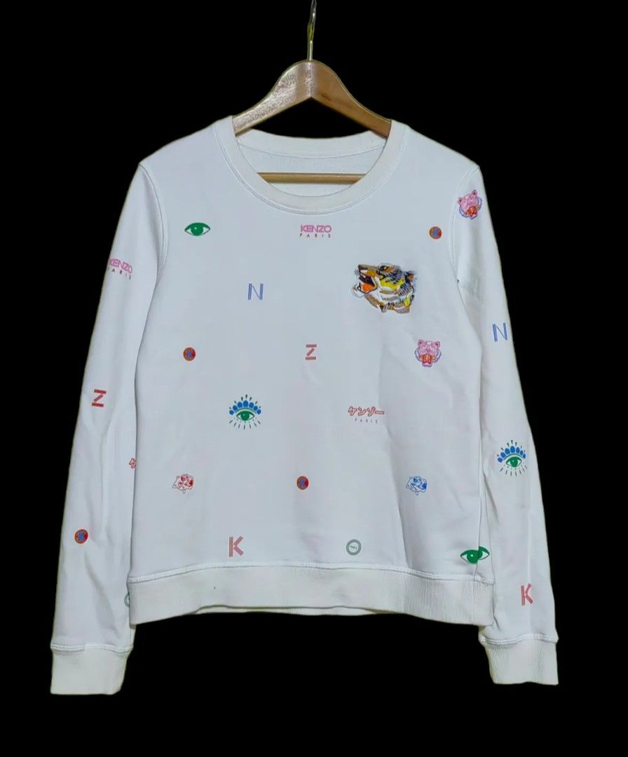 Kenzo multi logo best sale sweatshirt