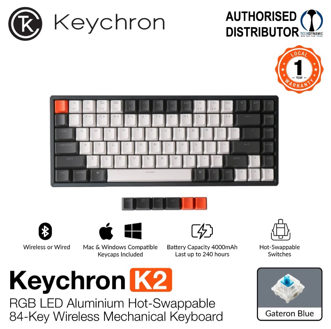 Keychron K2, Computers & Tech, Parts & Accessories, Computer Keyboard ...