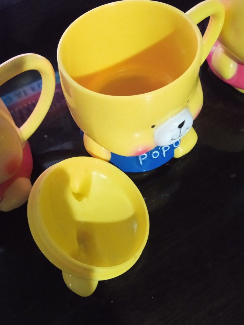 Kid's Cup collectible (Category: Coffee & Tea Tableware) located in Manila. Submitted by zayler (Listing ID 1209066680, Image 2). Description: Kid's cup collectible - 395 Package Price for 3pcs •can be used as display •can be used as drinking cup for milk or juice for cold or warm only •material: hard plastic.