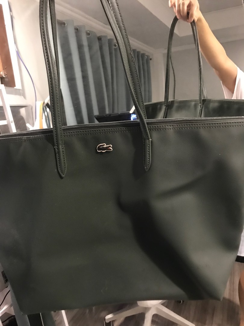 Lacoste Tote Bag (Midnight Grey), Women's Fashion, Bags & Wallets, Tote