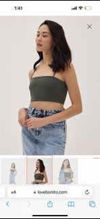 LB Jaelia Crop Camisole Bottle Green