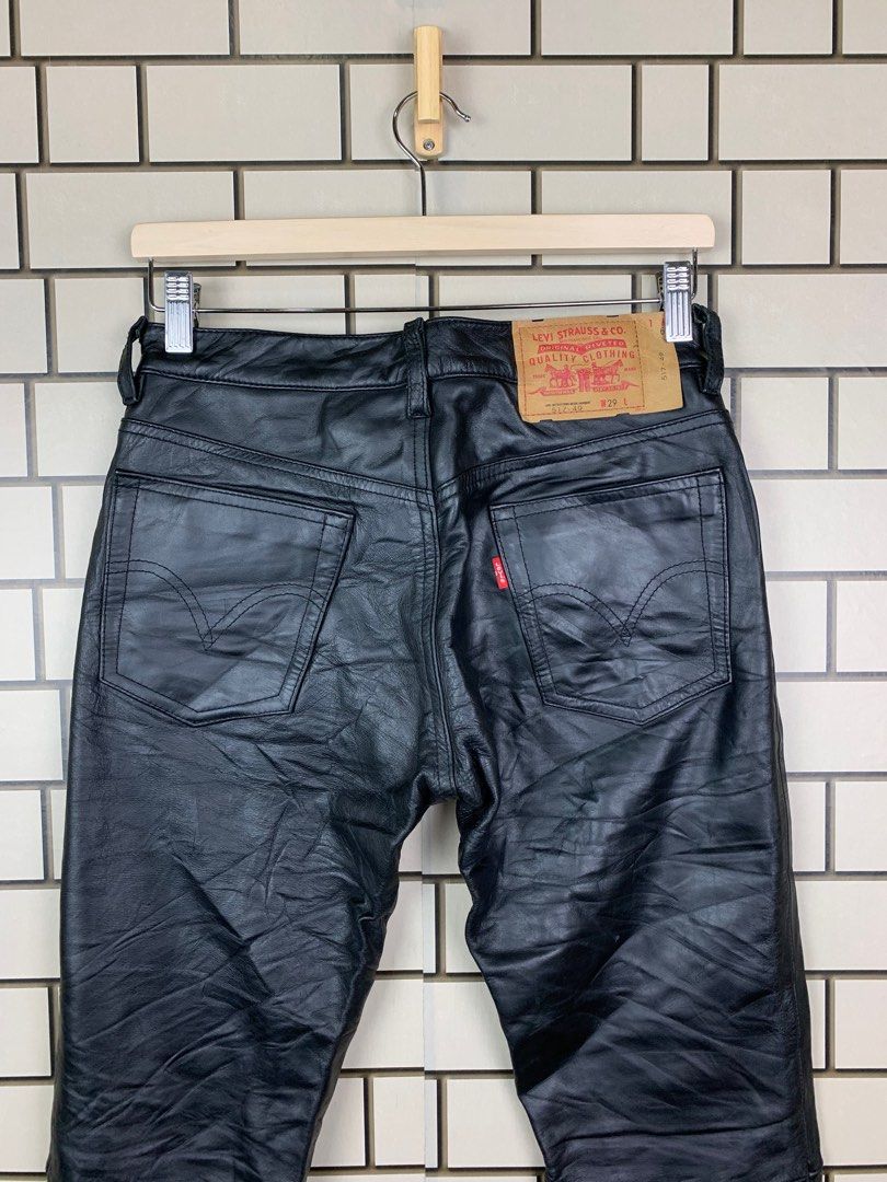 Levis Leather Pants, Men's Fashion, Bottoms, Jeans on Carousell