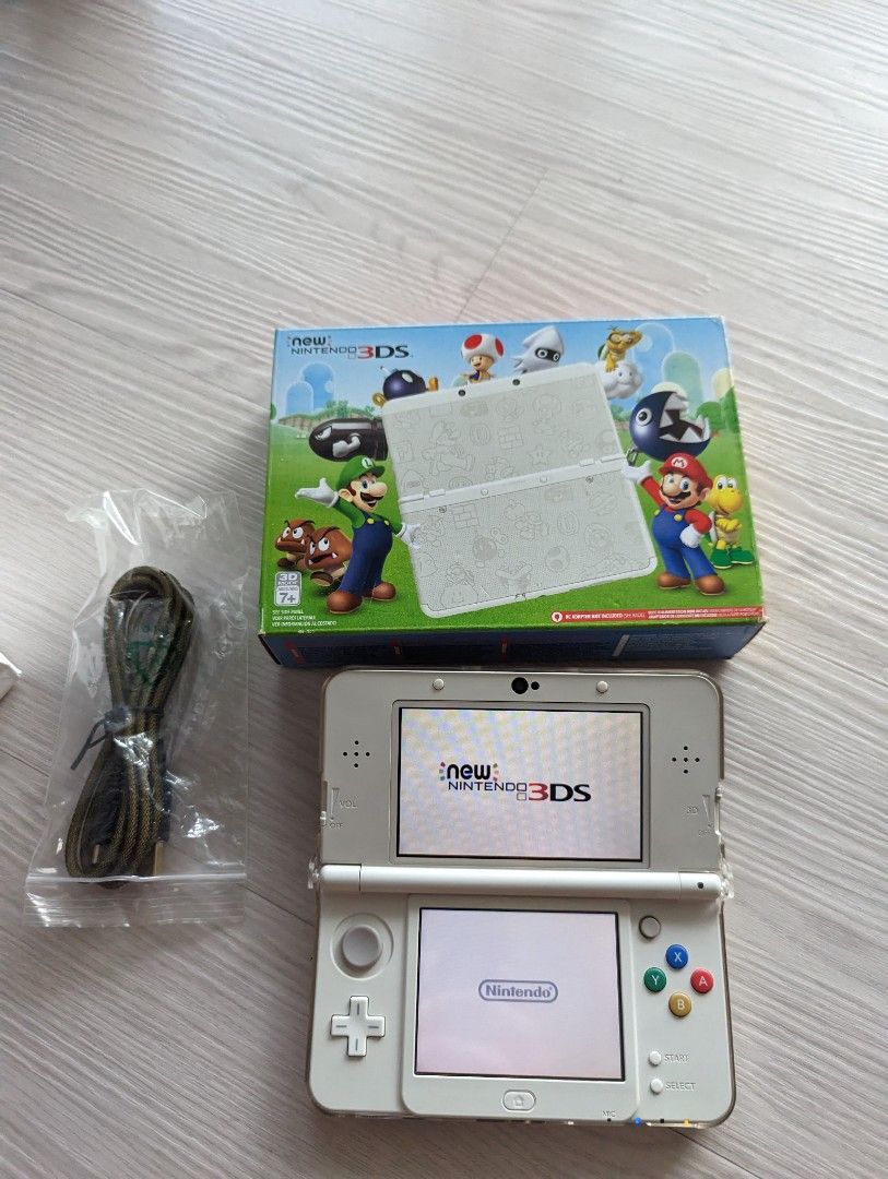 New 3ds super mario white deals